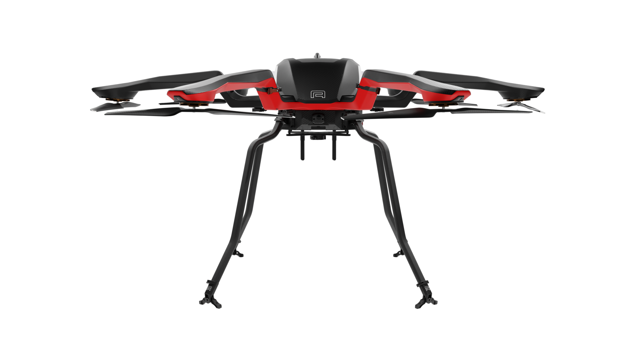 PM NOA enhanced heavy-lift payload drone, front view