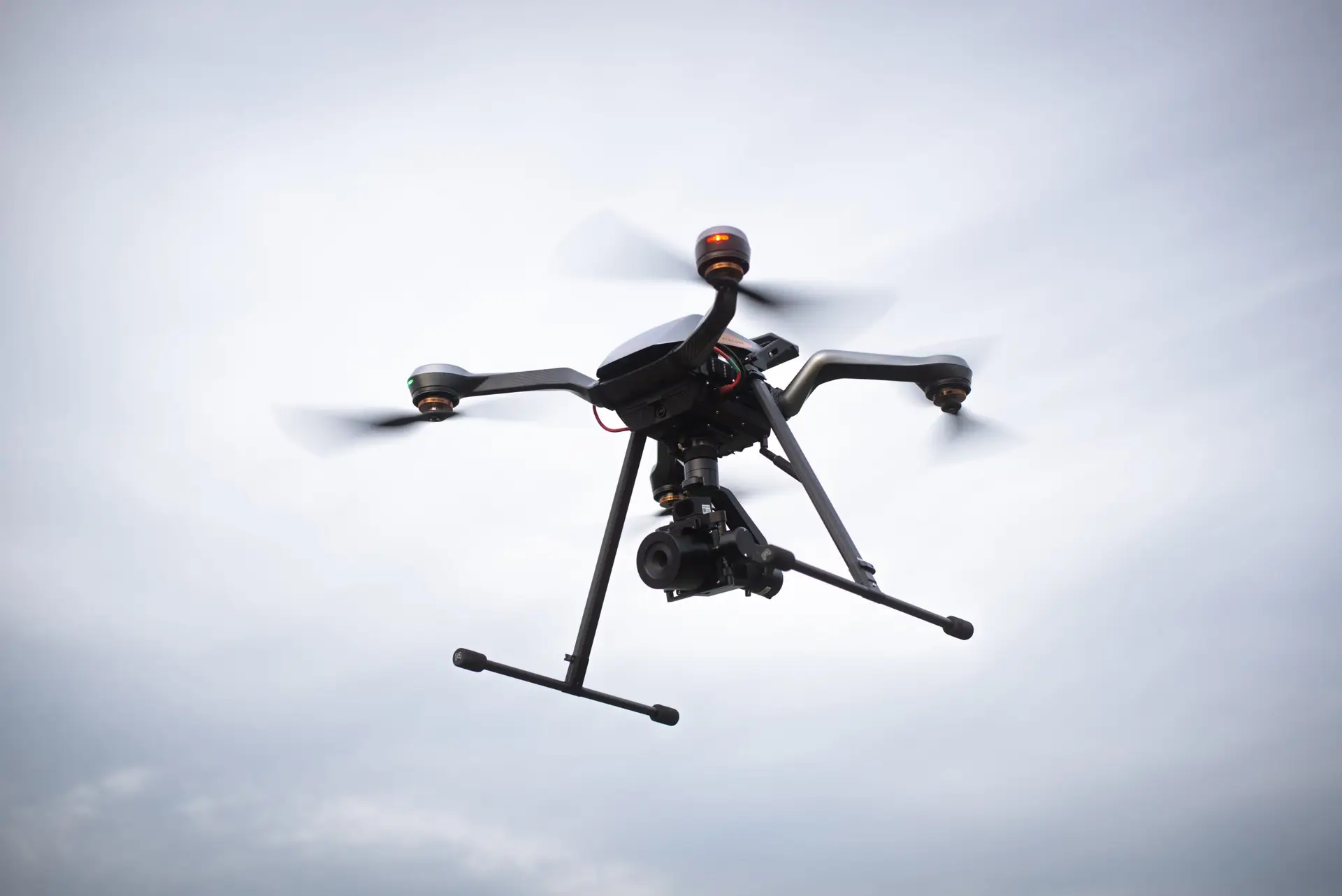 ZOE X4 carrying a professional mapping camera payload