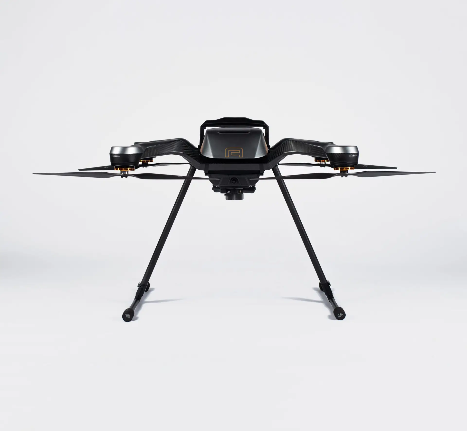 ZOE X4 studio detail showing carbon-fibre airframe
